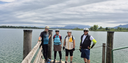 DAV-Ortsgruppe Freyung auf Radtour zu der Eggstätt-Hemhofer Seenplatte bei Bad Endorf